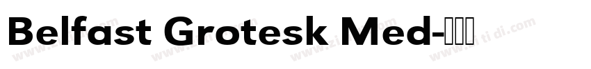 Belfast Grotesk Med字体转换